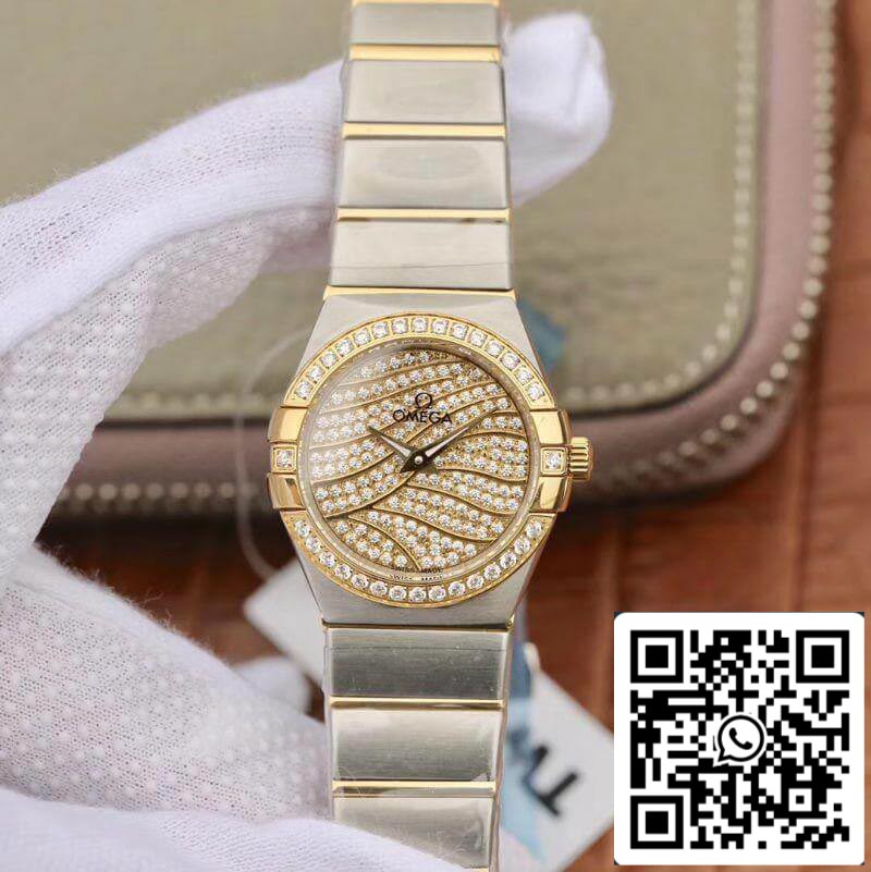 Omega Constellation Quartz Dames Or jaune 18 carats TW Factory 1:1 Meilleure édition Swiss Eta Quartz 1376