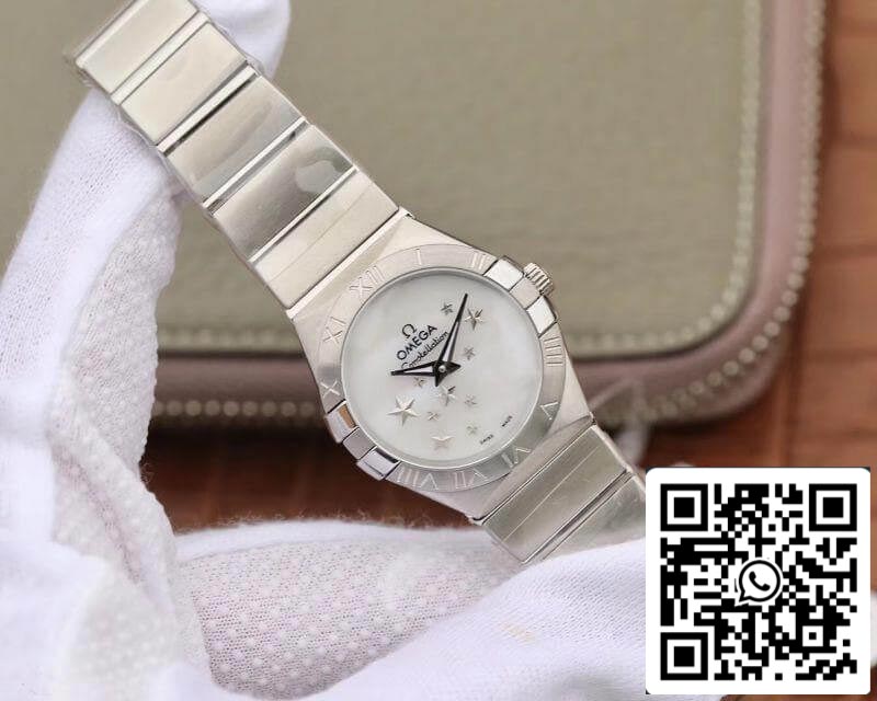Omega Constellation Quartz Ladies 27mm TW Factory 1:1 Best Edition Swiss Eta Quartz 1376 White Dial US Replica Watch
