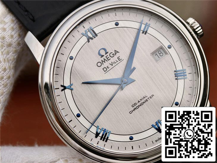 Omega De Ville 424.13.40.20.02.003 1:1 Best Edition MKS Factory Silver Dial US Replica Watch