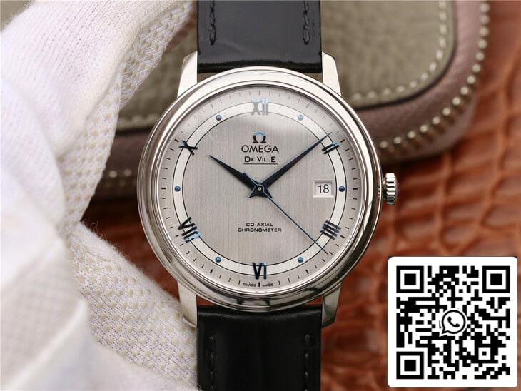Omega De Ville 424.13.40.20.02.003 1:1 Best Edition MKS Factory Silver Dial US Replica Watch