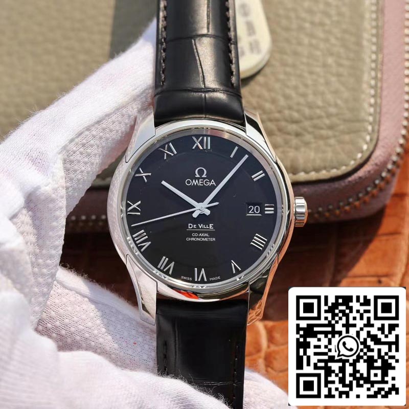 Omega De Ville 431.13.41.21.01.001 1:1 Best Edition VS Factory Black Dial Swiss ETA8500 US Replica Watch