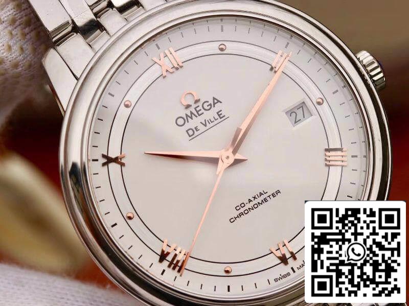Omega De Ville Prestige 424.10.40.20.02.002 MKS Factory 1:1 Best Edition Swiss ETA9015 Silver Dial US Replica Watch