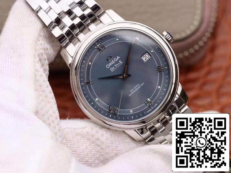 Omega De Ville Prestige 424.10.40.20.03.002 MKS Factory Men Watches 1:1 Best Edition Swiss ETA9015 Blue Dial US Replica Watch