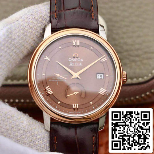Omega De Ville Prestige 424.23.40.20.13.001 TW Factory 1:1 Best Edition Swiss ETA2824 Brown Dial US Replica Watch