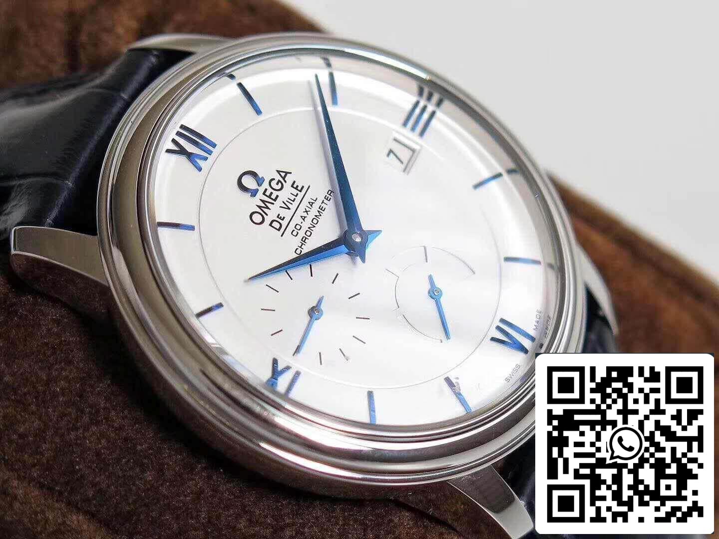 Omega De Ville Prestige 424.53.40.21.04.001 TW Factory 1:1 Best Edition Swiss ETA2824 White Dial Blue Marker US Replica Watch