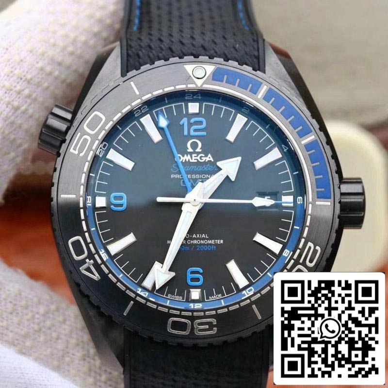 Omega Seamaster 215.92.46.22.01.002 1:1 Best Edition VS Factory Black Ceramic Swiss ETA8906 US Replica Watch