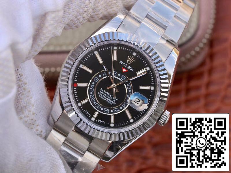 Rolex SKY DWELLER 326139 Meilleure édition 1:1 Meilleur cadran noir d'usine