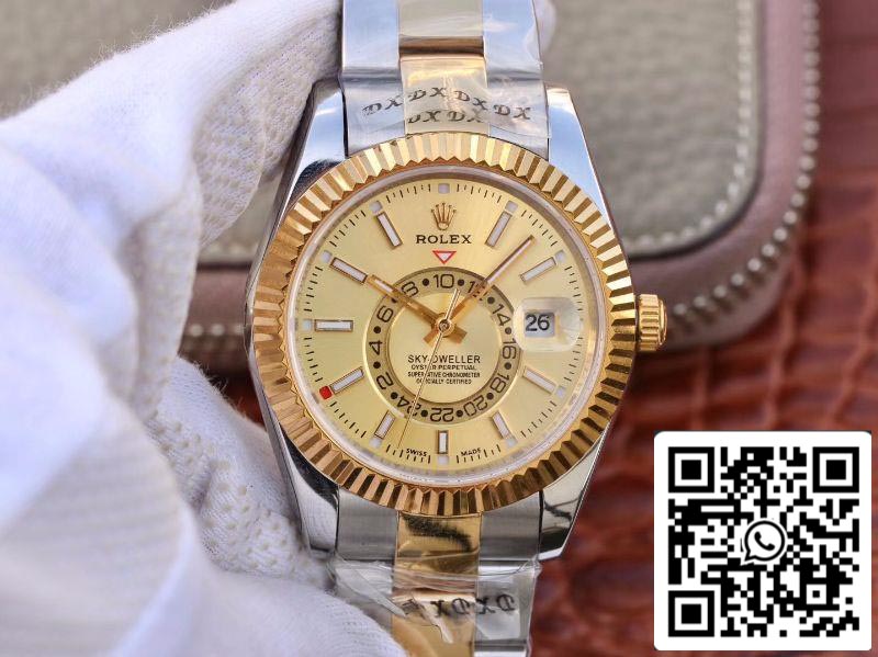 Rolex SKY-DWELLER 326938-72418 Meilleure édition 1:1 Meilleur cadran en or d'usine