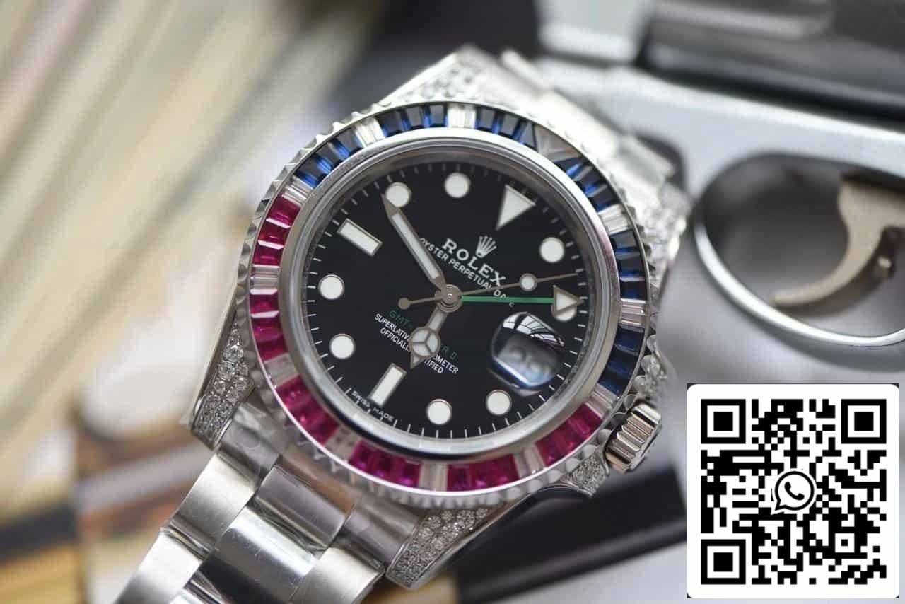 Rolex GMT Master II 116759 SAru-78209 1:1 Meilleure édition ROF Factory Cadran noir Suisse ETA2836