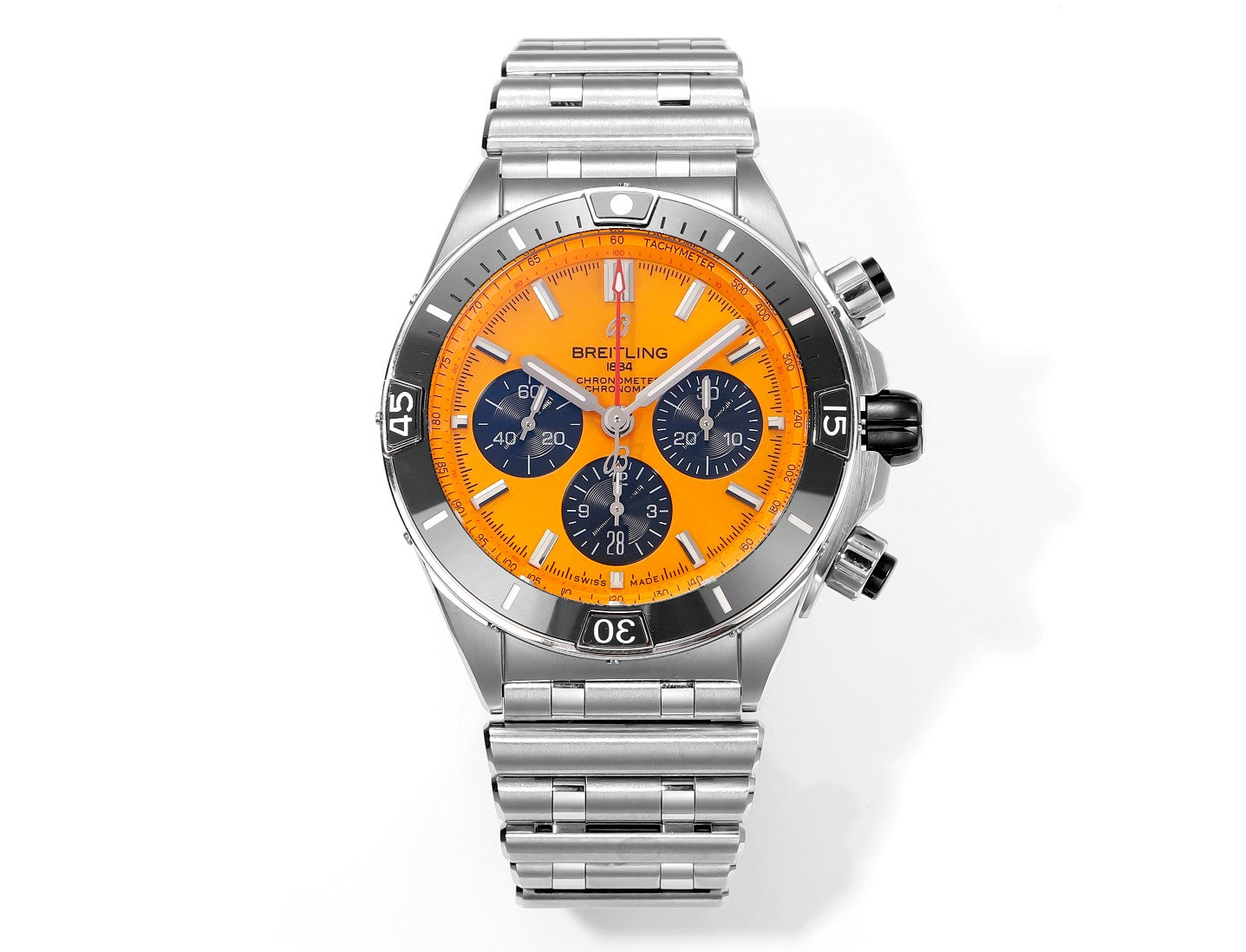 Breitling Super Chronomat B01 AB01364A1I1S1 44mm BLS Factory 1:1 Best Edition Orange Dial