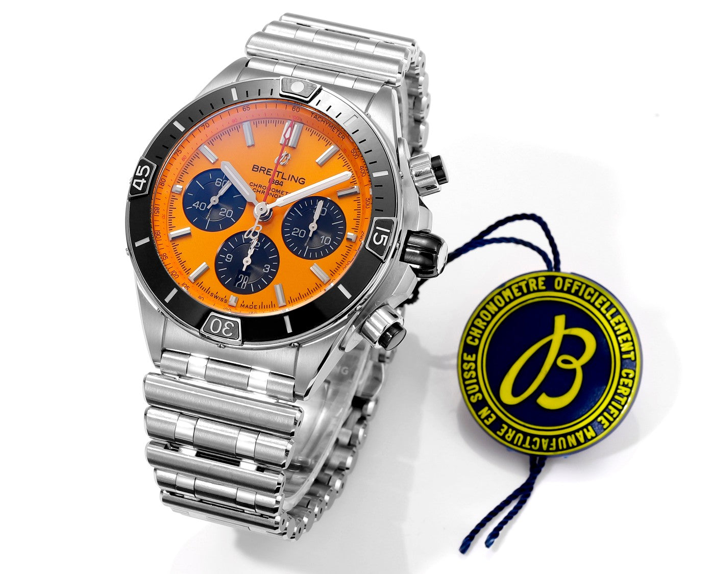 Breitling Super Chronomat B01 AB01364A1I1S1 44mm BLS Factory 1:1 Best Edition Orange Dial