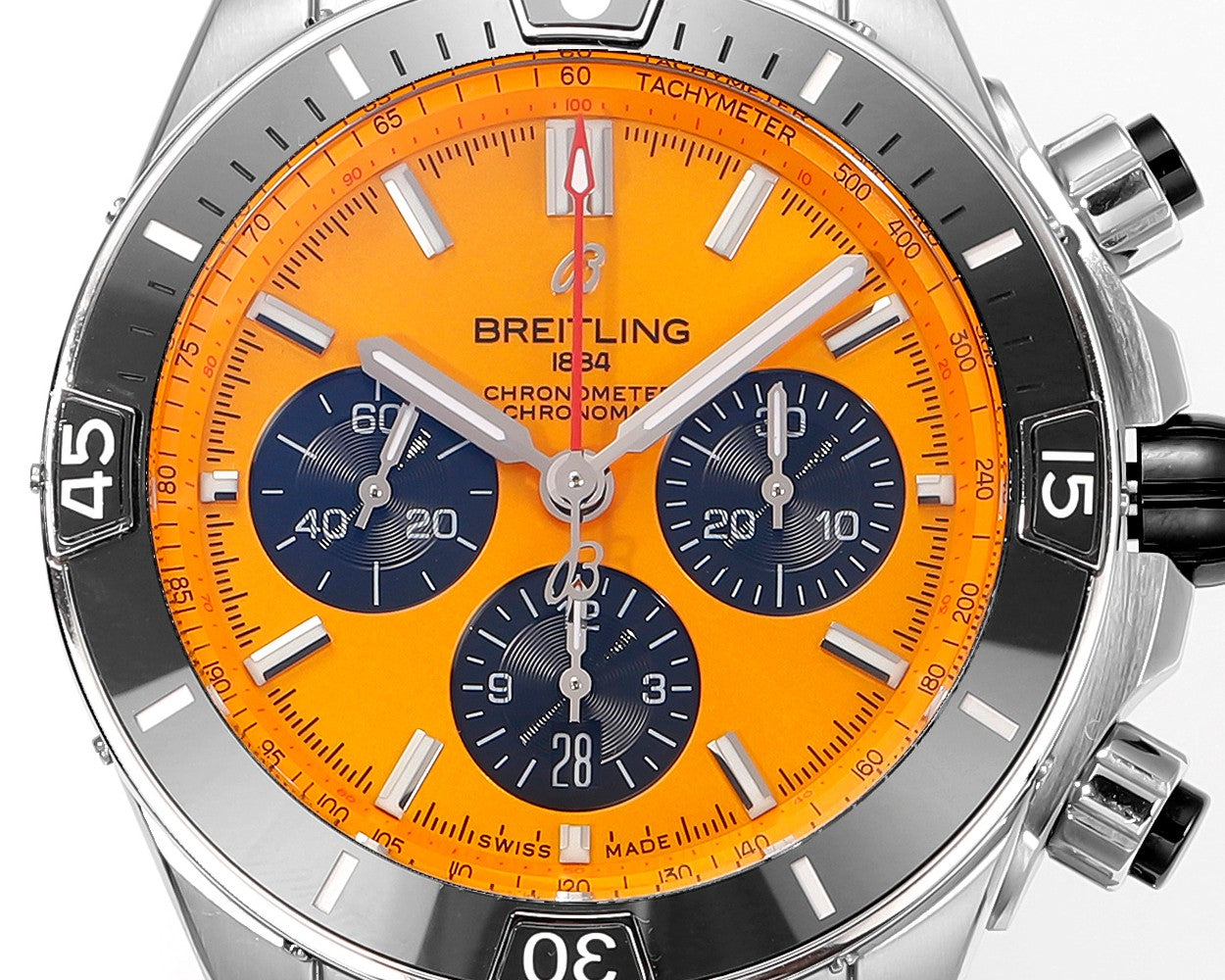 Breitling Super Chronomat B01 AB01364A1I1S1 44mm BLS Factory 1:1 Best Edition Orange Dial