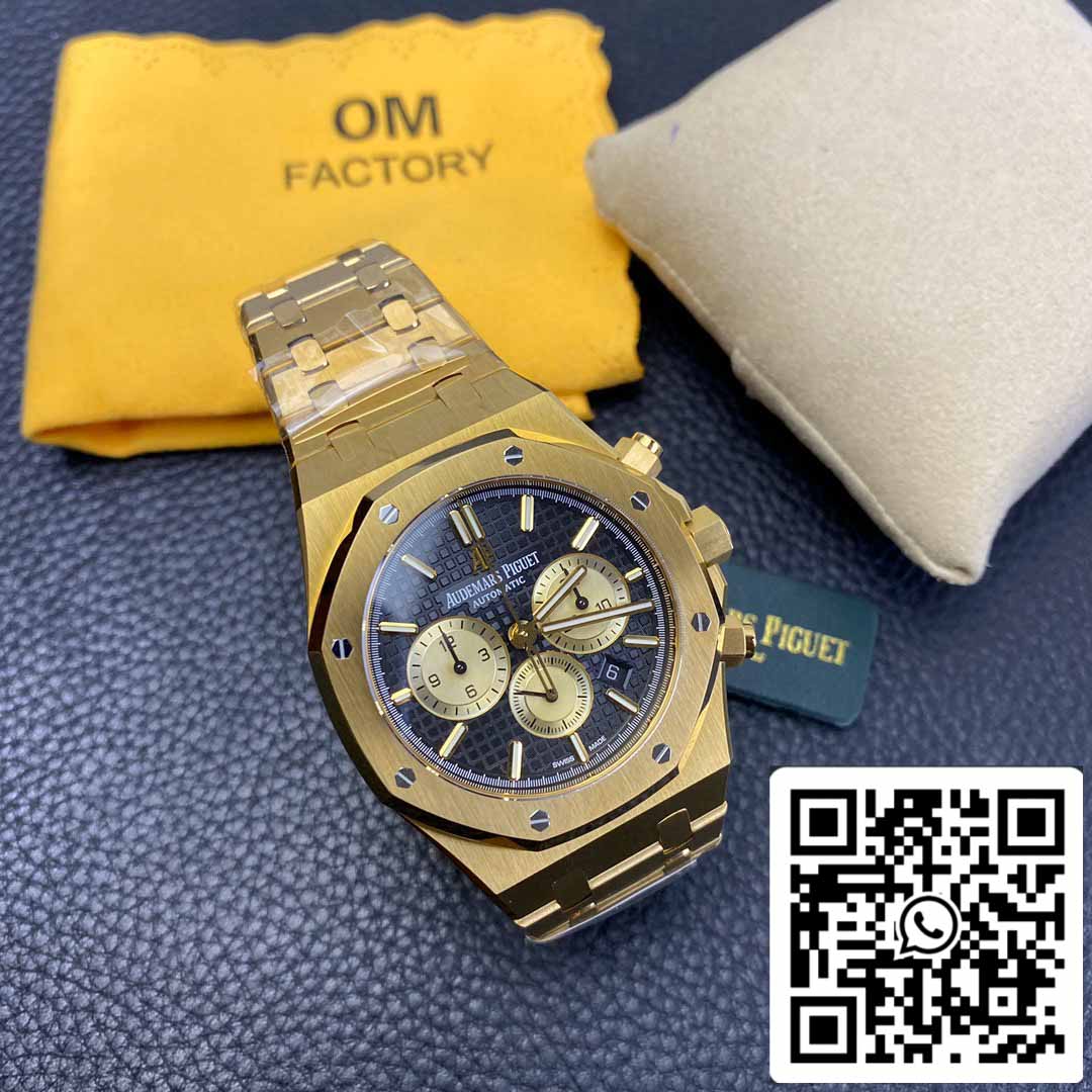 Audemars Piguet Royal Oak 26331  1:1 Best Edition OM Factory Black Dial Stainless Steel Yellow Gold