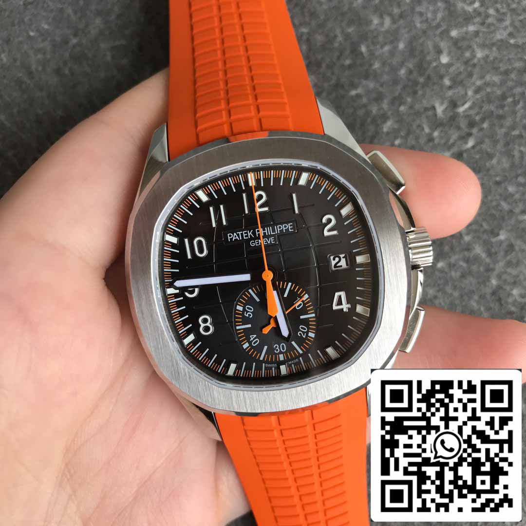 Patek Philippe Aquanaut 5968A-001 Orange Rubber Strap 1:1 Best Edition OM Factory