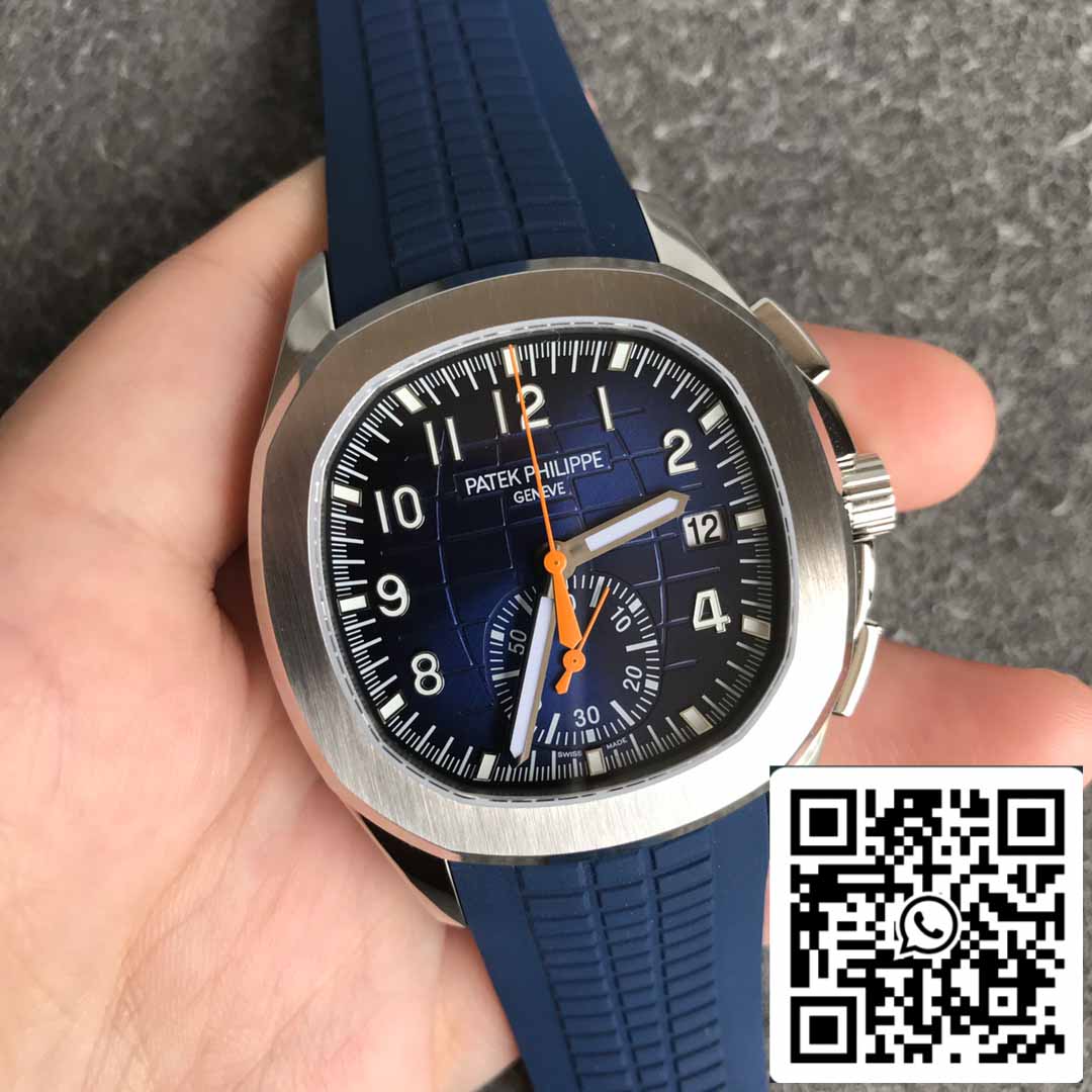 Patek Philippe Aquanaut 5968A-001 Blue Rubber Strap 1:1 Best Edition OM Factory