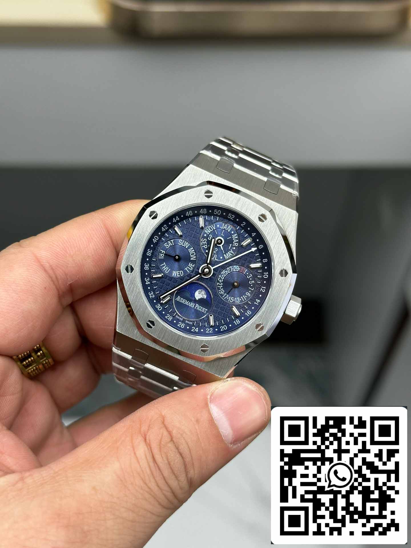 Audemars Piguet Royal Oak 26574BA.OO.1220BA.01 1:1 Лучшее Издание BBR Фабрика Синий Циферблат