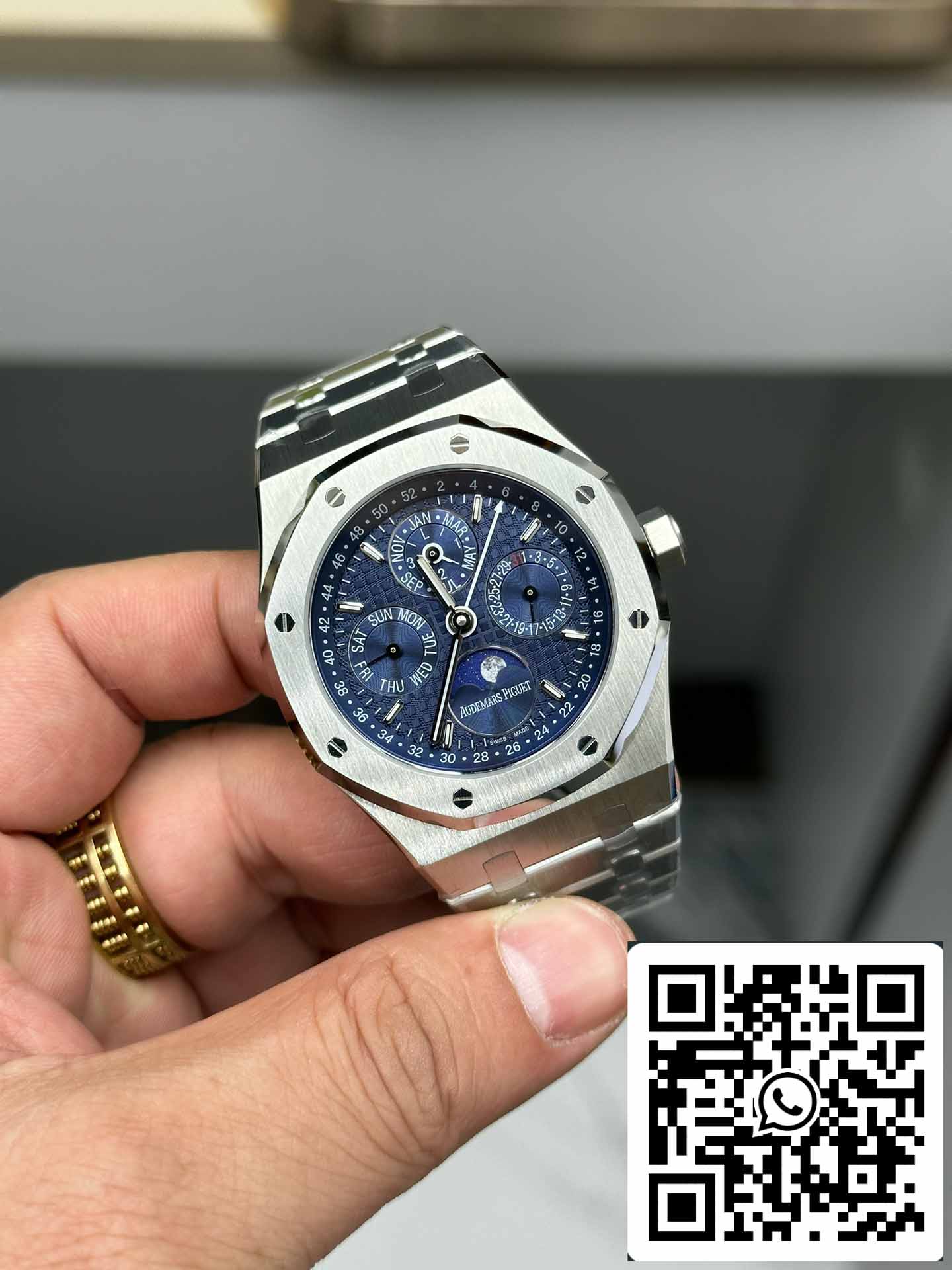 Audemars Piguet Royal Oak 26574BA.OO.1220BA.01 1:1 Лучшее Издание BBR Фабрика Синий Циферблат