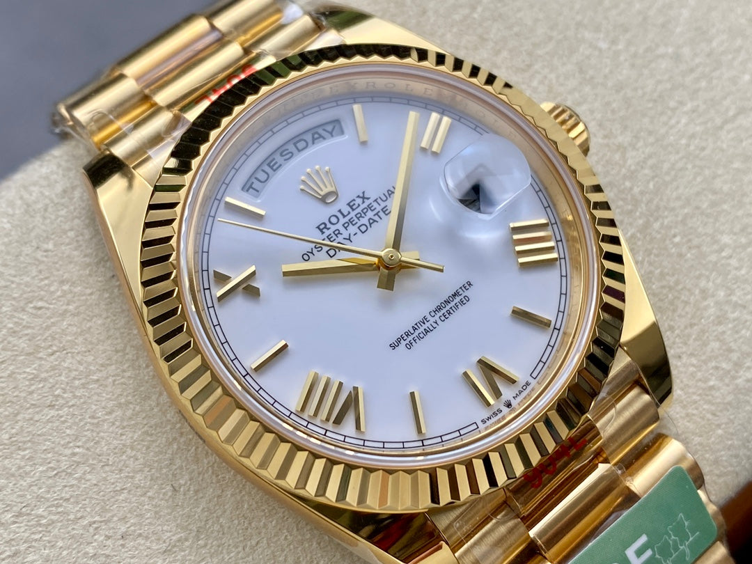 Rolex Day Date 40 M228238-0042 Weißes Zifferblatt 1:1 Best Edition AR Factory 3255 Uhrwerk