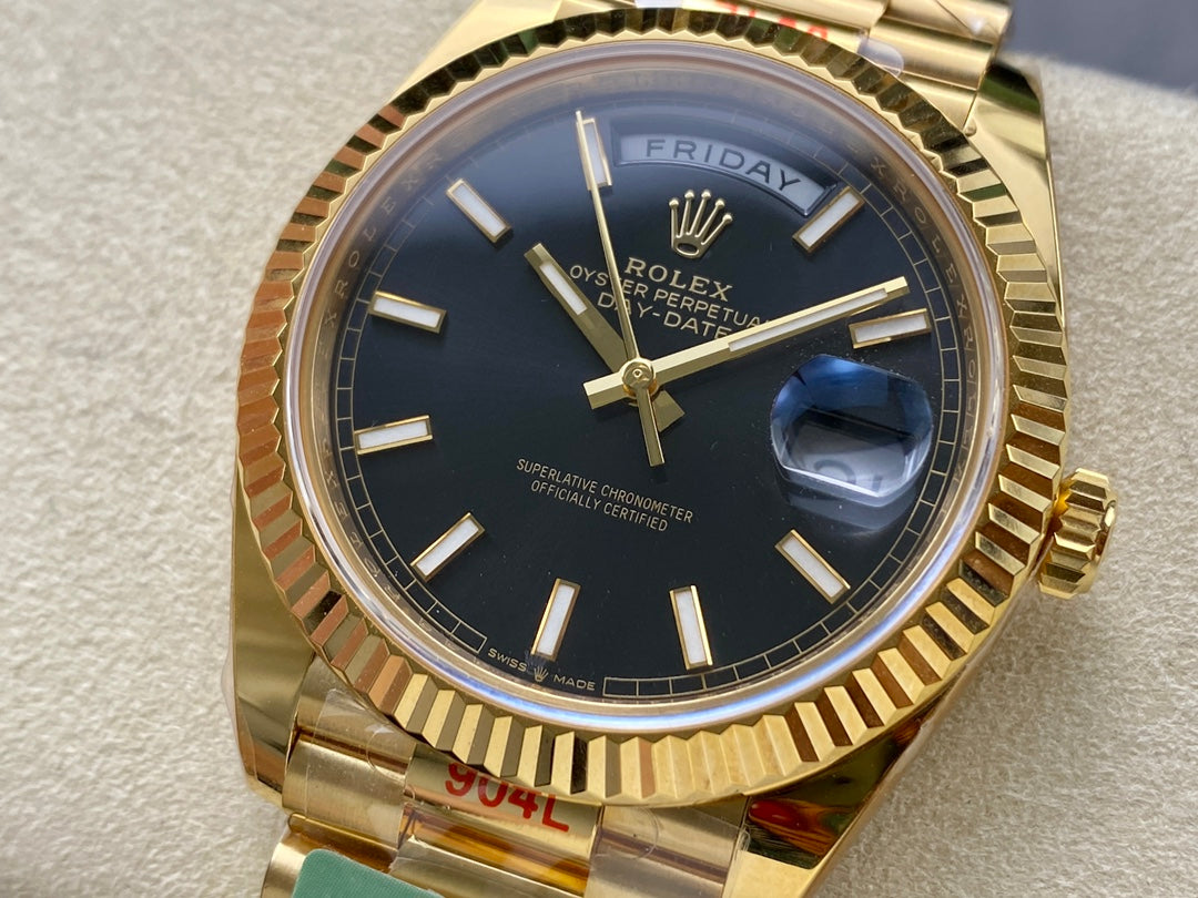 Rolex Day Date 40 M228238-0067 Schwarzes Zifferblatt 1:1 Best Edition AR Factory 3255 Uhrwerk