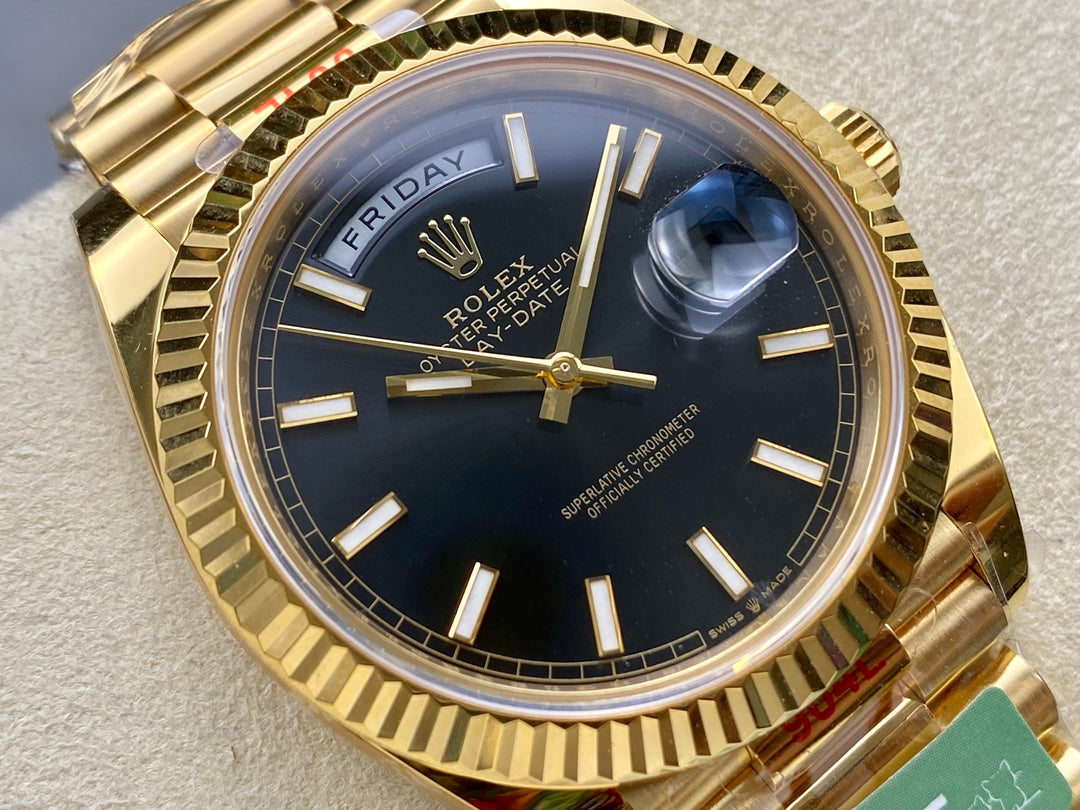 Rolex Day Date 40 M228238-0067 Schwarzes Zifferblatt 1:1 Best Edition AR Factory 3255 Uhrwerk