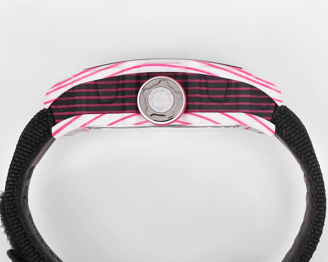 Richard Mille Bubba Watson Tourbillon RM38-02 1:1 Meilleure édition Bracelet noir en tissu Velcro