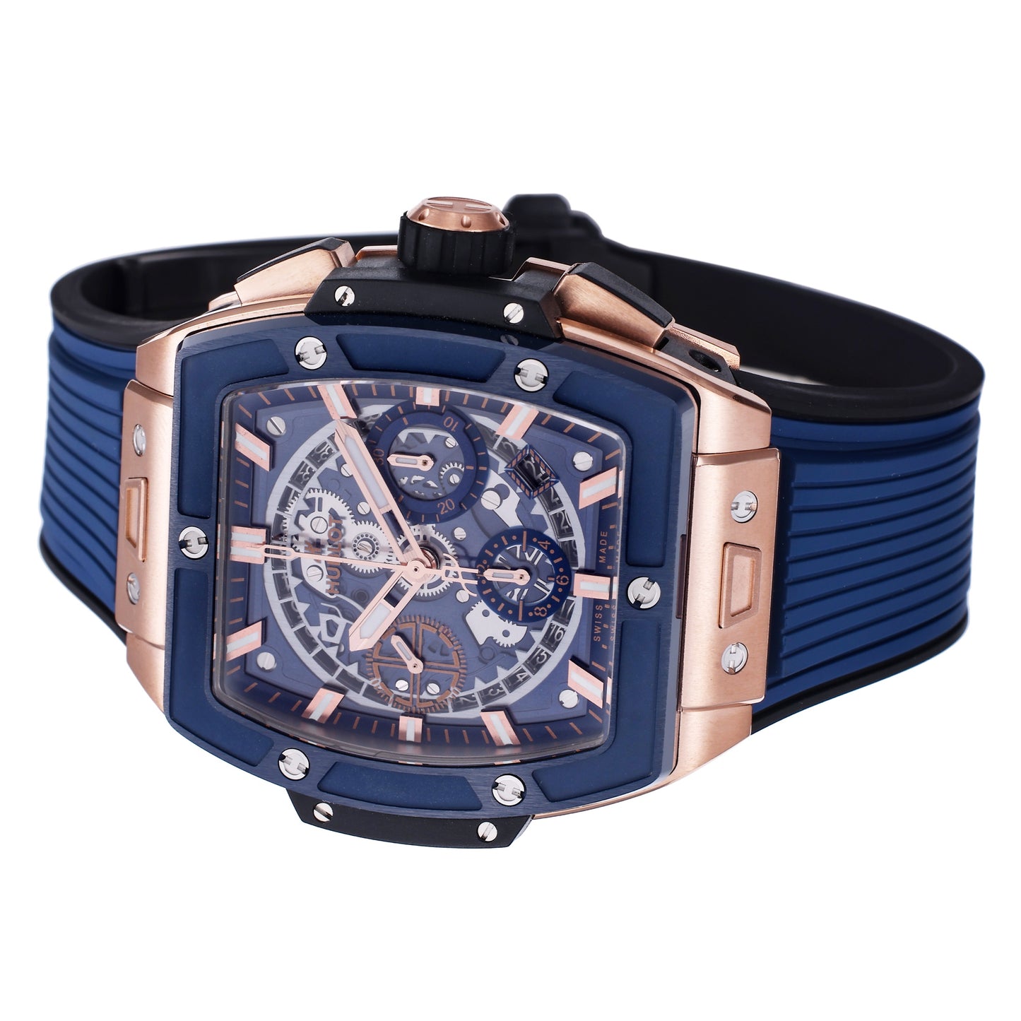 Hublot Big Bang Titanium 642.OX.7180.RX 1:1 Best Editon BBF Factory Rose Gold Blue Dial