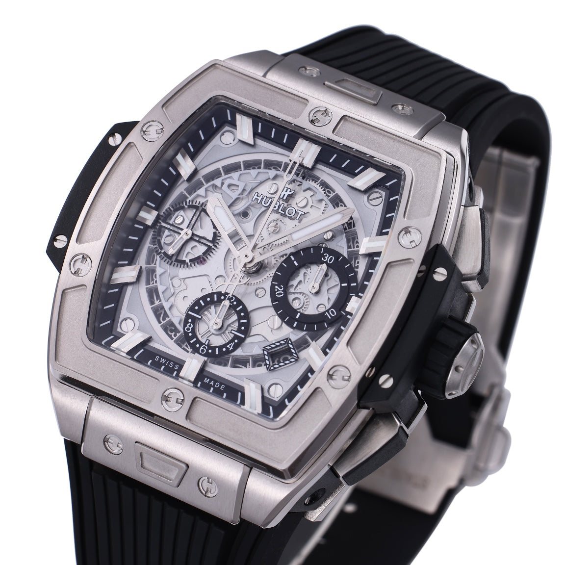 Hublot Big Bang Titanium 642.NX.0170.RX 642NX0170RX 1:1 Best Editon BBF Factory Grey Dial Rubber Strap (Sao chép)