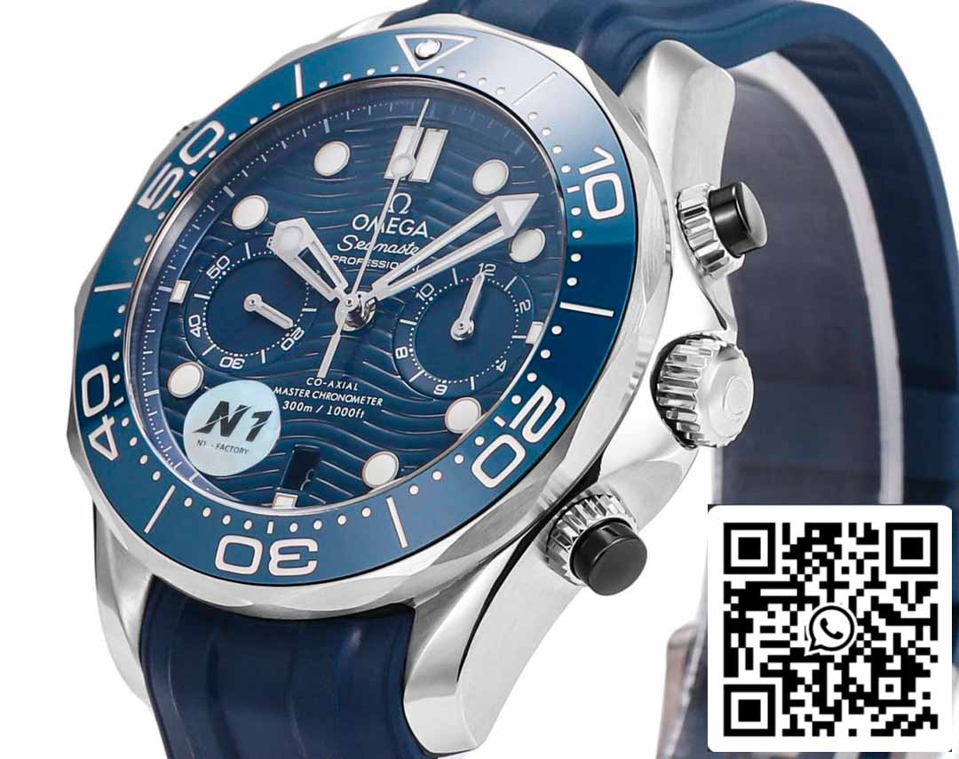 Omega Seamaster Collection 210.30.44.51.03.001 1:1 Best Edition N1 Factory Rubber Strap