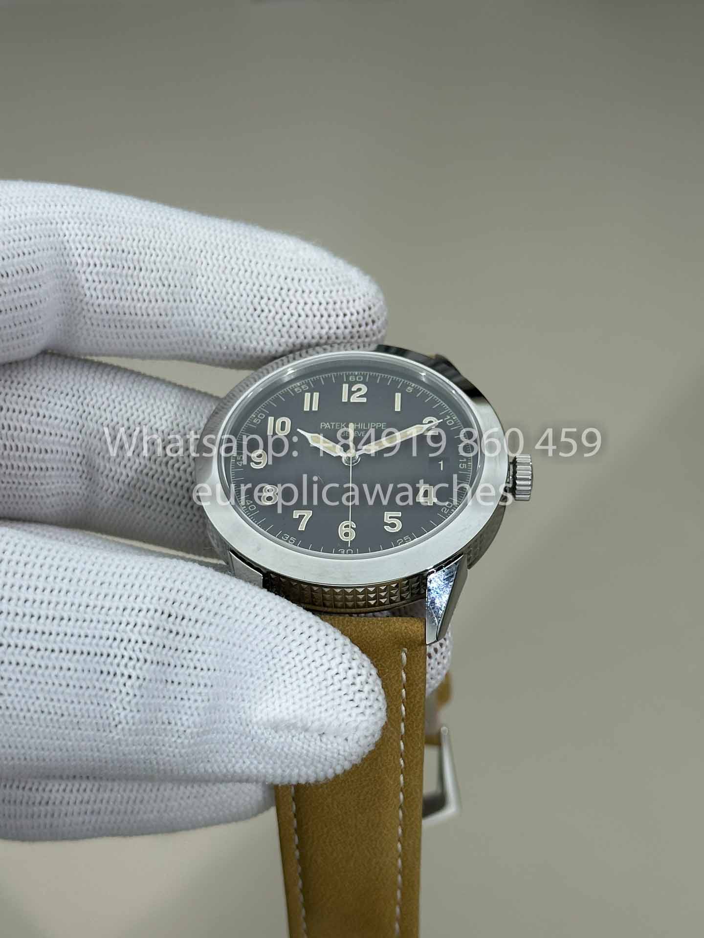 Patek Philippe Calatrava 5226G-001 Brown Strap 1:1 Best Clone GR upgraded luminous version