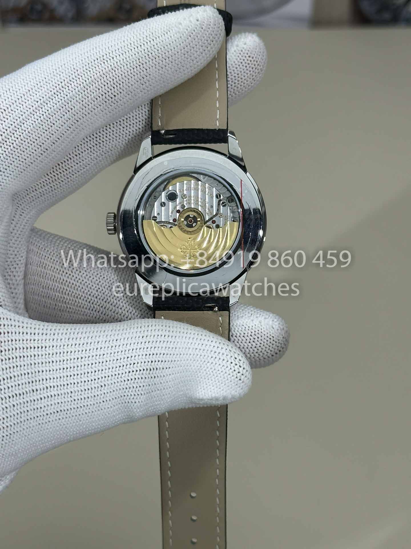 Patek Philippe Calatrava 5226G-001 Fabric Strap 1:1 Best Clone GR upgraded luminous version