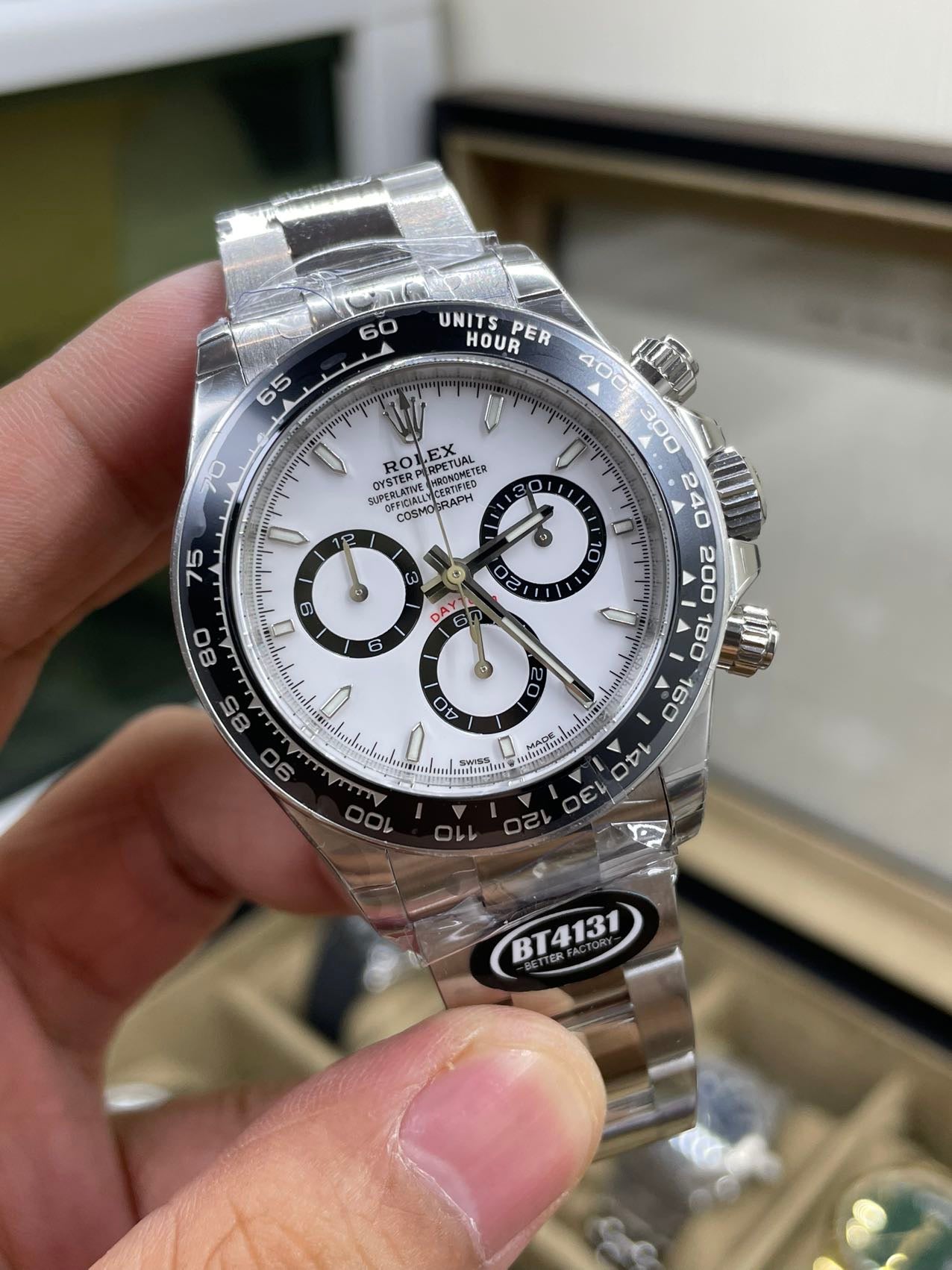 Rolex Cosmograph Daytona M126500LN-0001 Nouveau mouvement 4131 1:1 Meilleure édition BT Factory