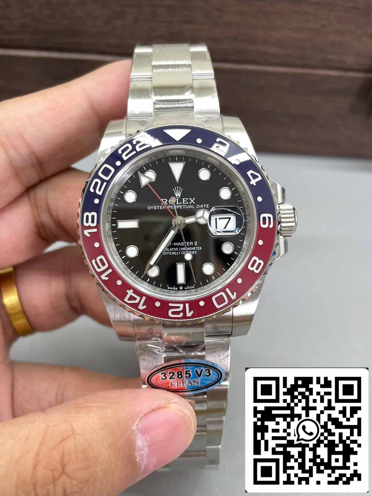 Rolex GMT Master II M126710BLRO-0001 avec bracelet Jubilee, meilleure édition de la Clean Factory V3S, Cercle Cola 2024.