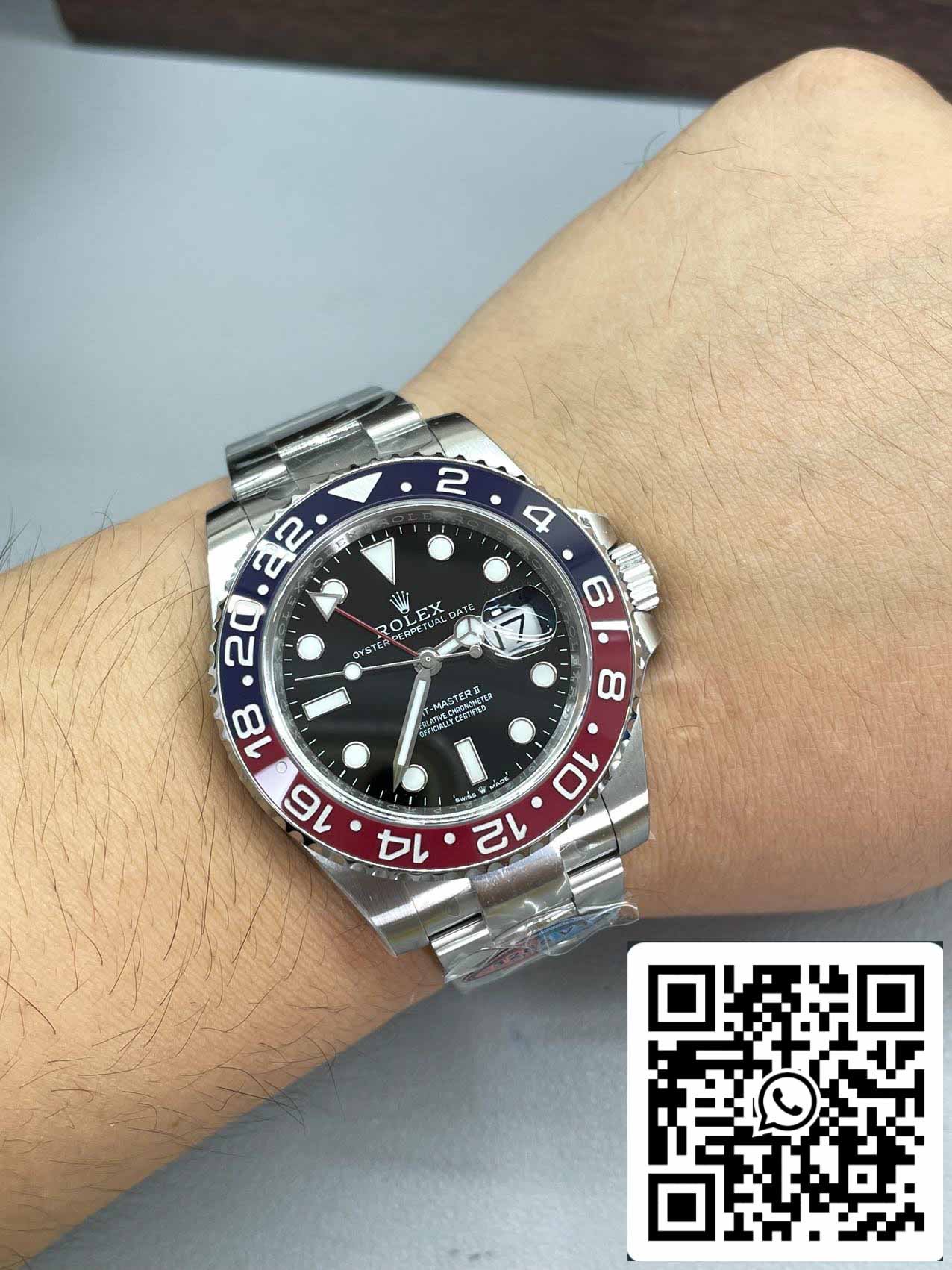 Rolex GMT Master II M126710BLRO-0001 avec bracelet Jubilee, meilleure édition de la Clean Factory V3S, Cercle Cola 2024.