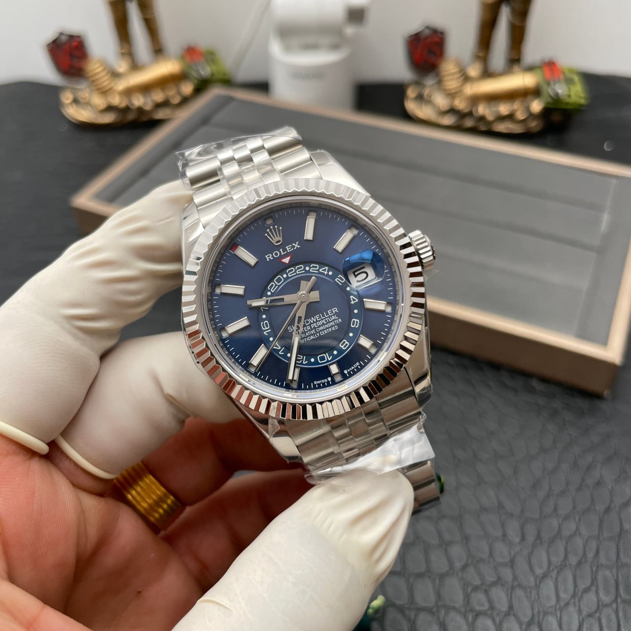 Rolex Sky Dweller M336934-0006 1:1 Meilleure édition ZF Factory Cadran bleu Nouvelle version 2024