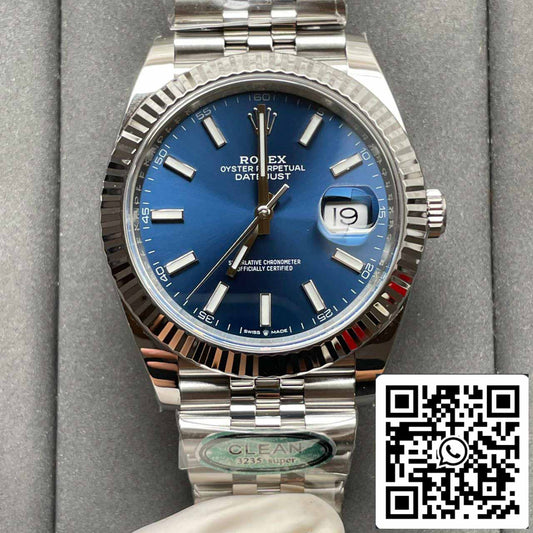 Rolex Datejust M126334-0002 1:1 Meilleure édition Clean Factory Cadran bleu