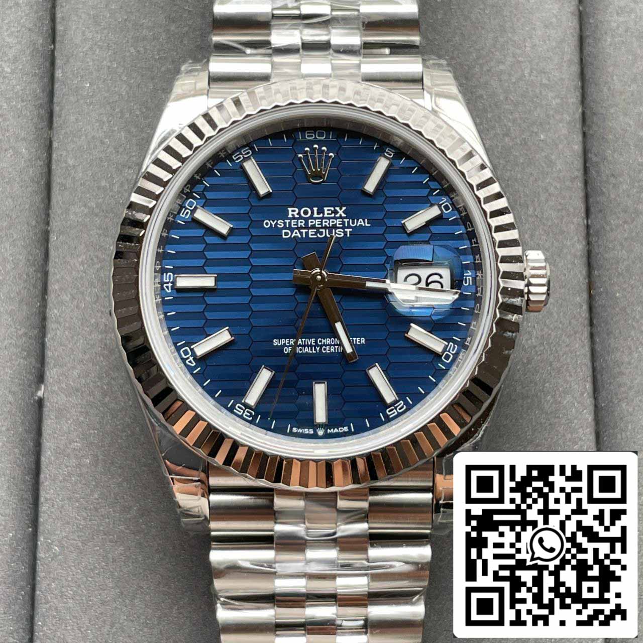 Rolex Datejust M126234-0017 36MM 1:1 Meilleure édition VS Cadran bleu d'usine