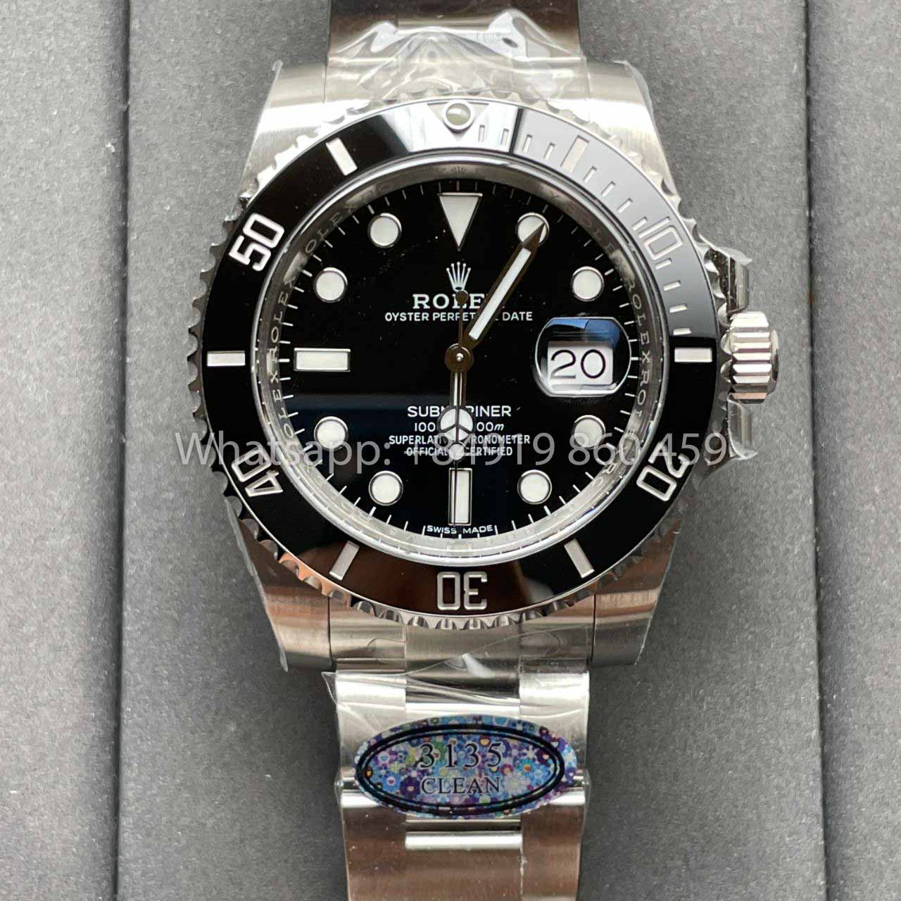 Rolex Submariner 116610LN-97200 40 mm Mouvement 3135 Clean Factory V4 Lunette noire