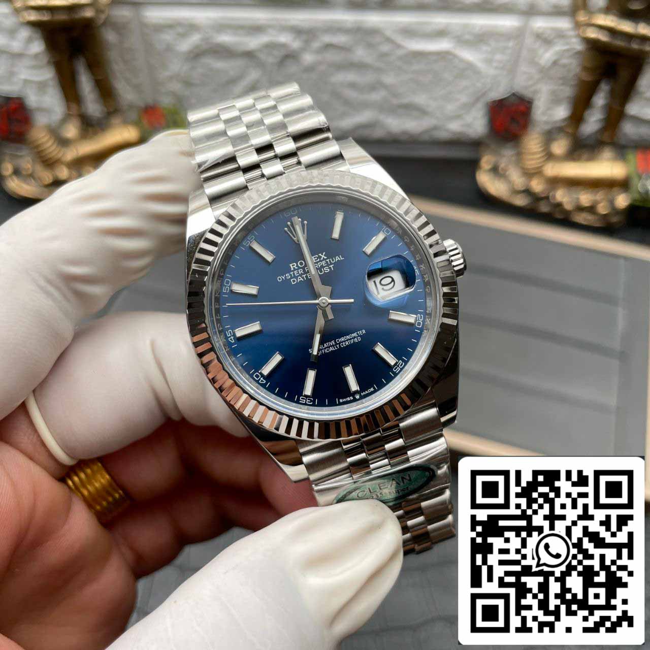 Rolex Datejust M126334-0002 1:1 Best Edition Clean Factory Blaues Zifferblatt