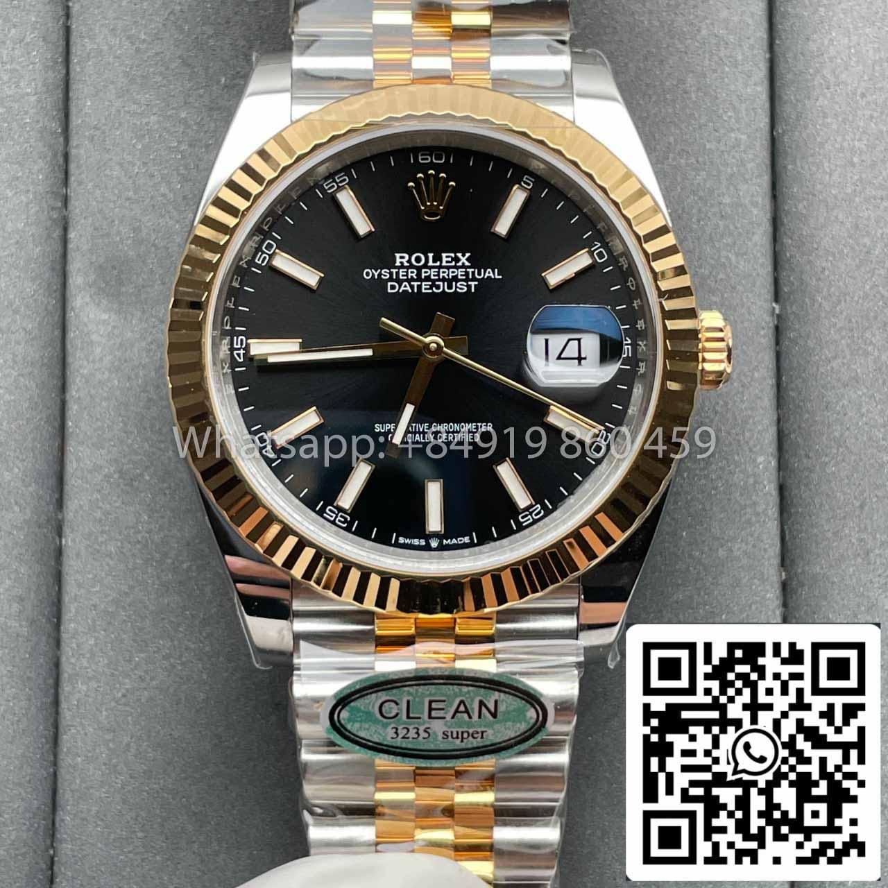 Rolex Datejust 41MM M126333-0014 1:1 Meilleure édition Clean Factory Or jaune