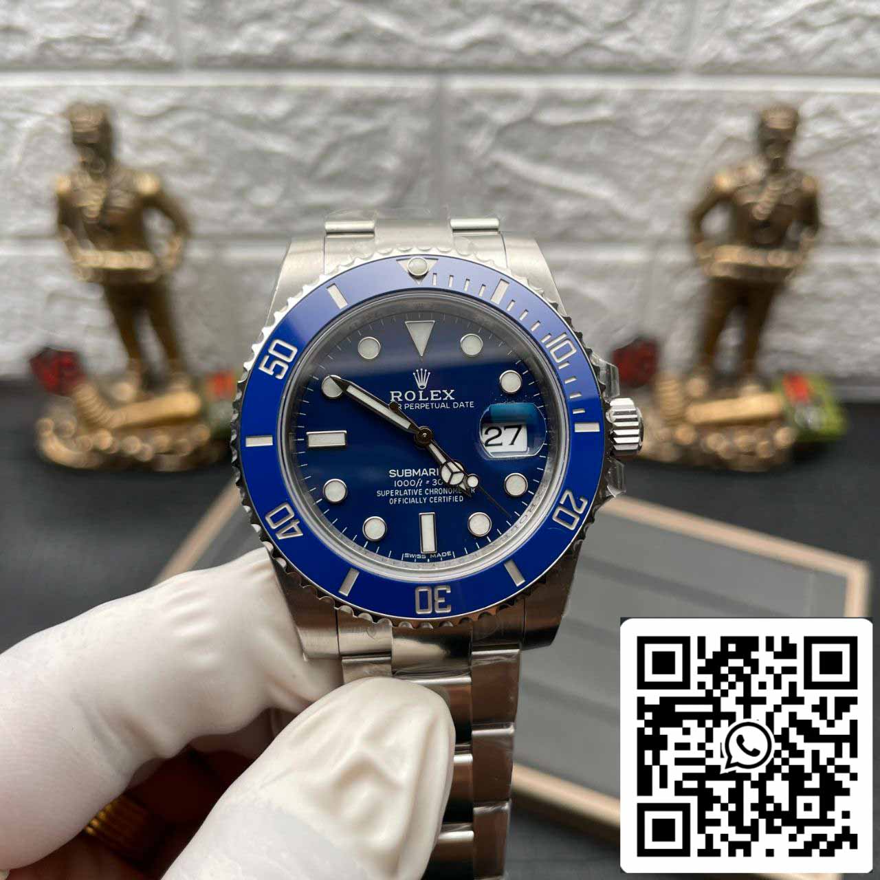 Rolex Submariner 116619LB-97209 Mouvement 3135 VS Cadran bleu d'usine