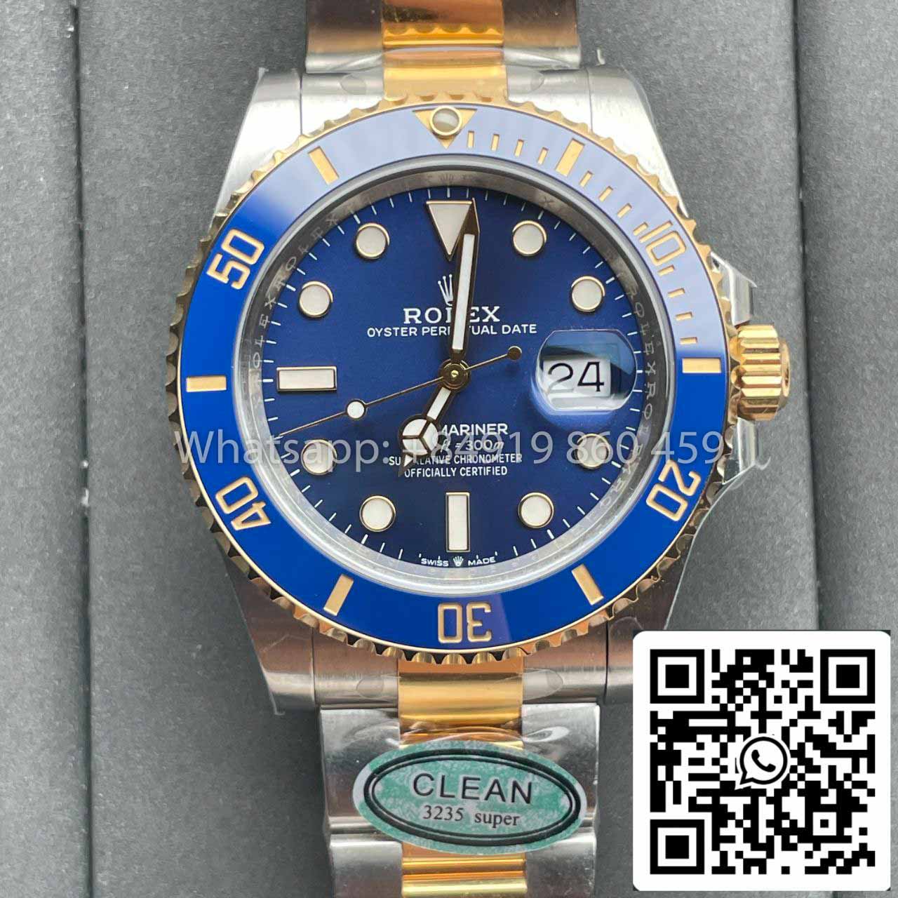 Rolex Submariner M126613LB-0002 41MM 1:1 Meilleure édition Clean Factory Cadran bleu