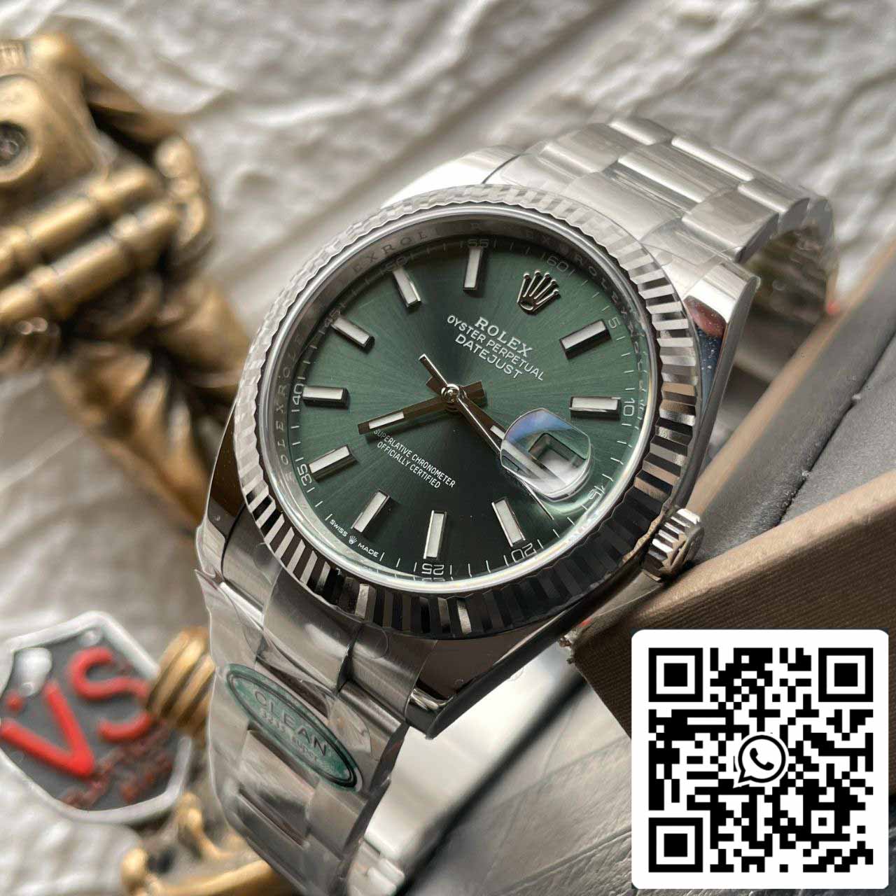 Rolex Datejust M126334-0028 1:1 Best Edition Clean Factory Grünes Zifferblatt