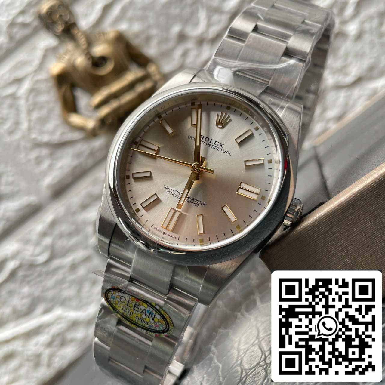 Rolex Oyster Perpetual M124300-0001 41MM 1:1 Meilleure édition Clean Factory Cadran argenté