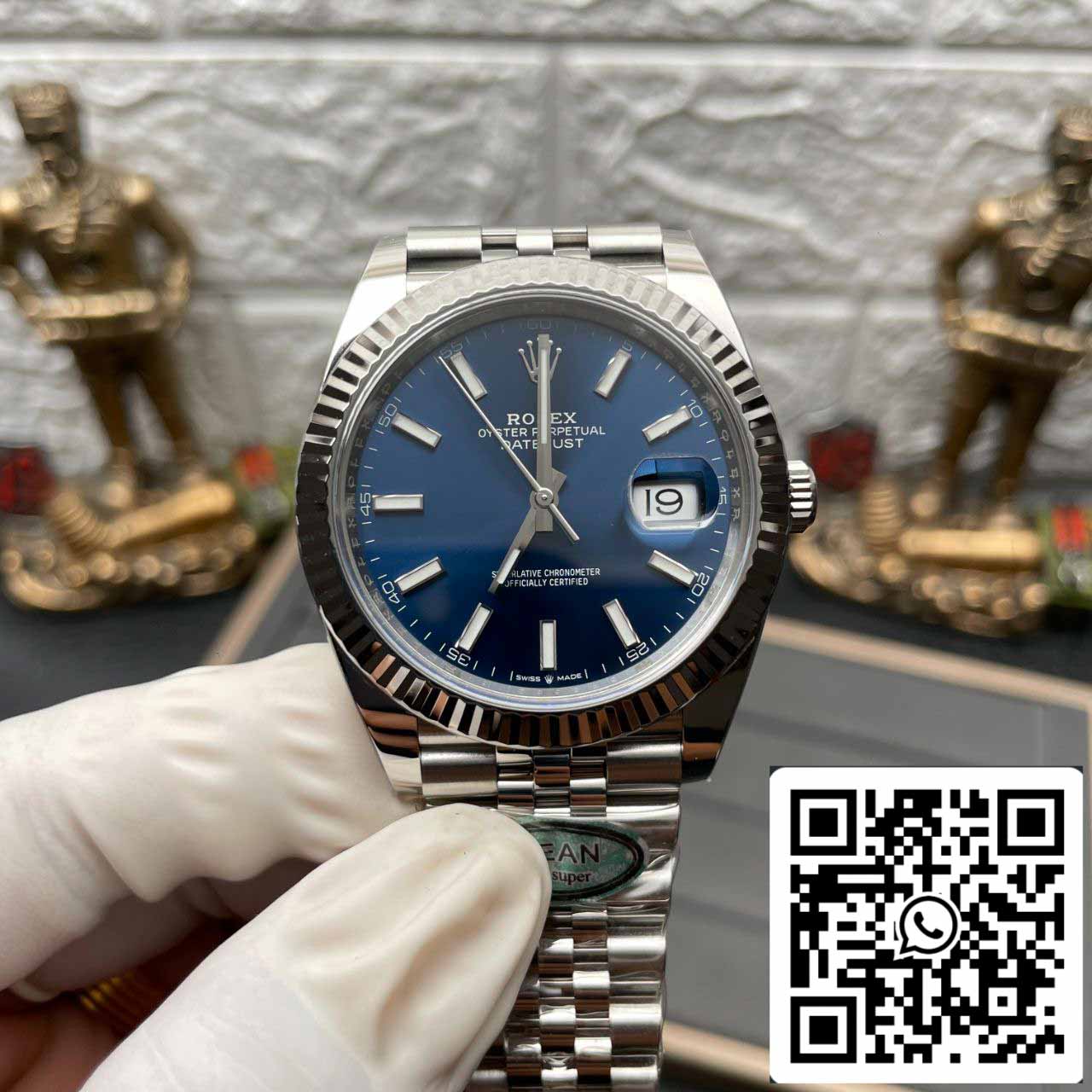 Rolex Datejust M126334-0002 1:1 Best Edition Clean Factory Blaues Zifferblatt