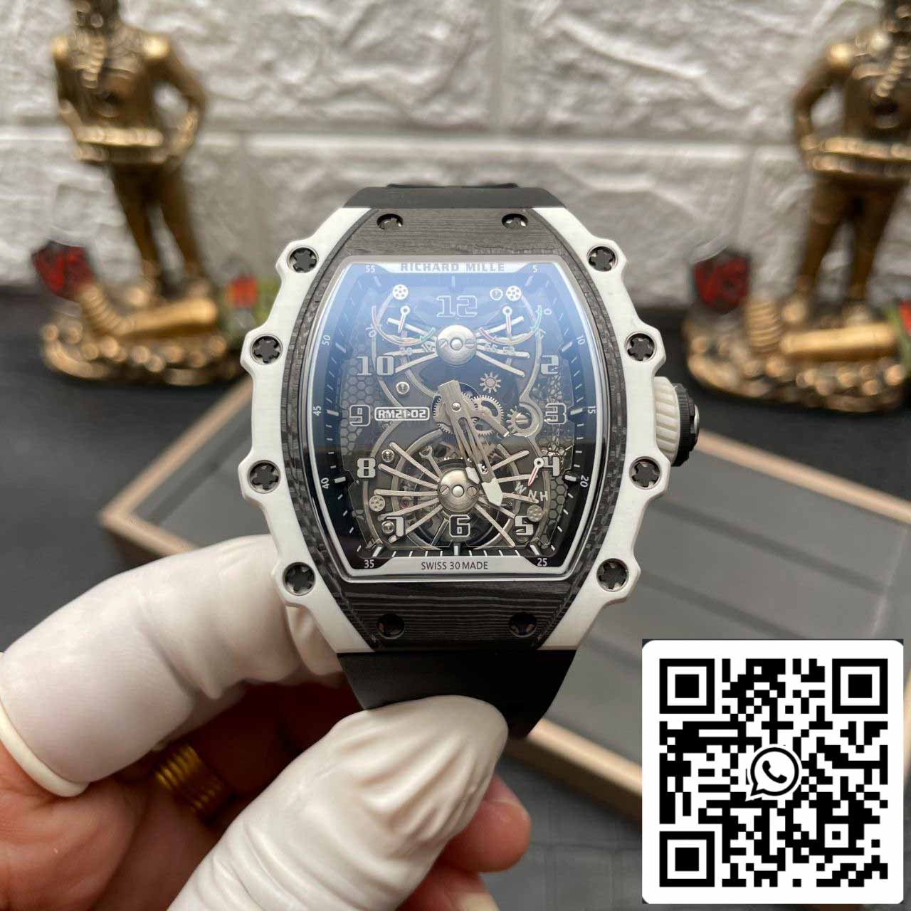 Richard Mille RM21-02 1:1 Best Edition RM Factory Tourbillon Carbon case