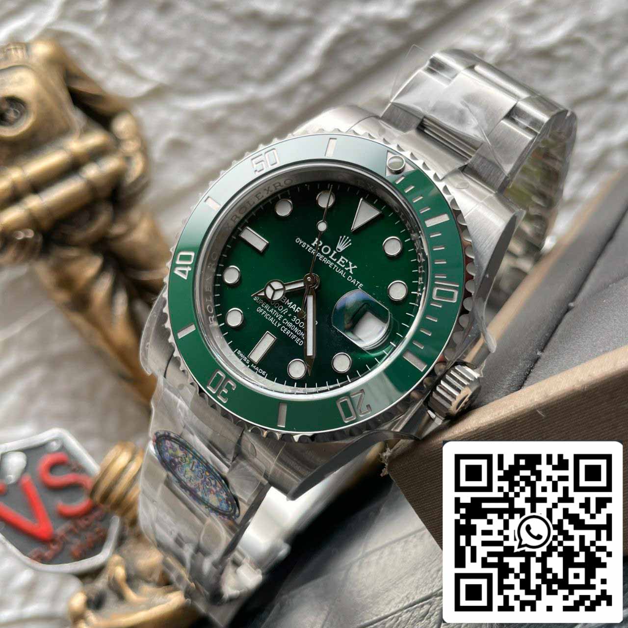 Rolex Submariner 116610LV-97200 40 mm Mouvement 3135 Clean Factory V4 Cadran vert