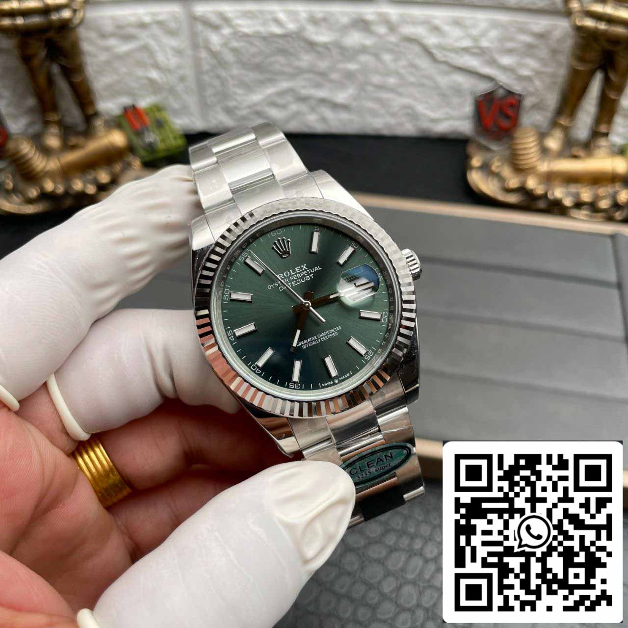 Rolex Datejust M126334-0028 1:1 Best Edition Clean Factory Grünes Zifferblatt