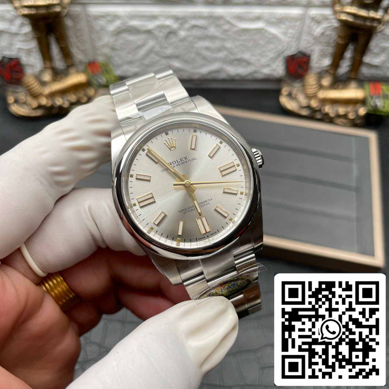 Rolex Oyster Perpetual M124300-0001 41MM 1:1 Meilleure édition Clean Factory Cadran argenté