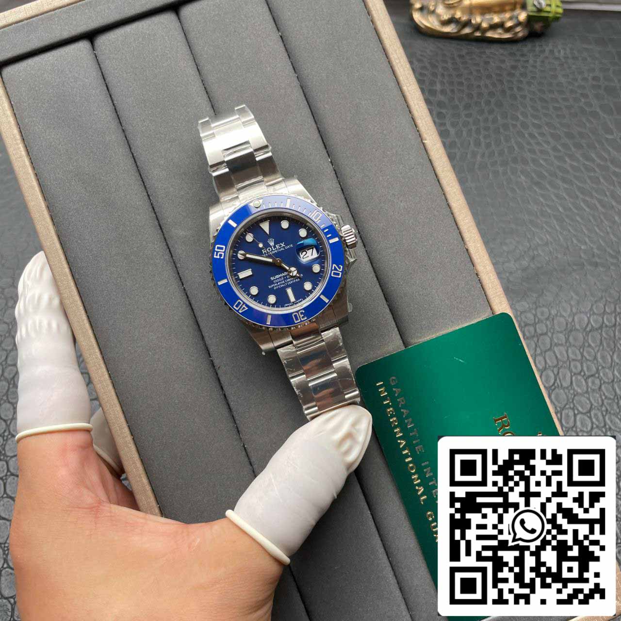 Rolex Submariner 116619LB-97209 Mouvement 3135 VS Cadran bleu d'usine