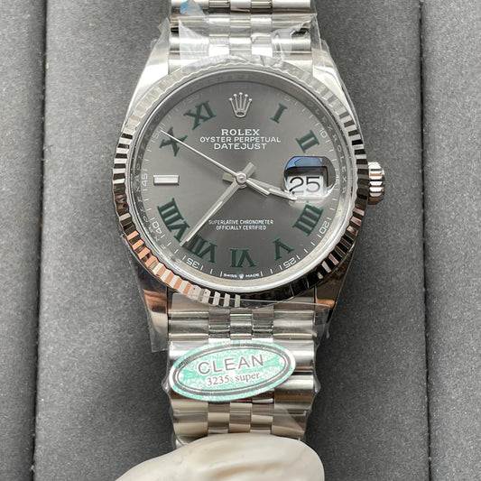 Rolex Datejust M126234-0045 Cadran Wimbledon 36 mm Clean Factory